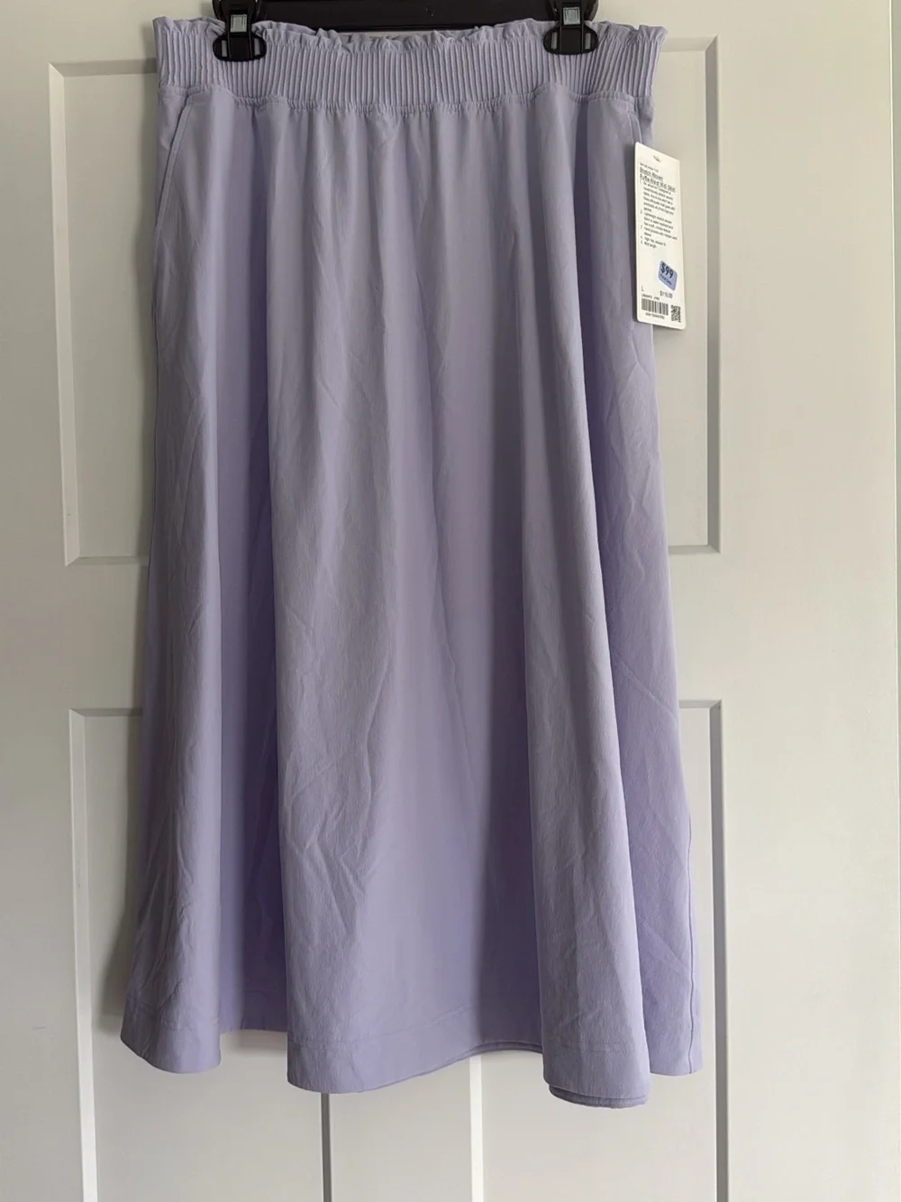 Lululemon Large Stretch Woven Ruffle-Waist Midi Skirt